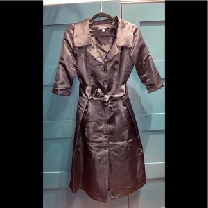 Black Satin jacket dress